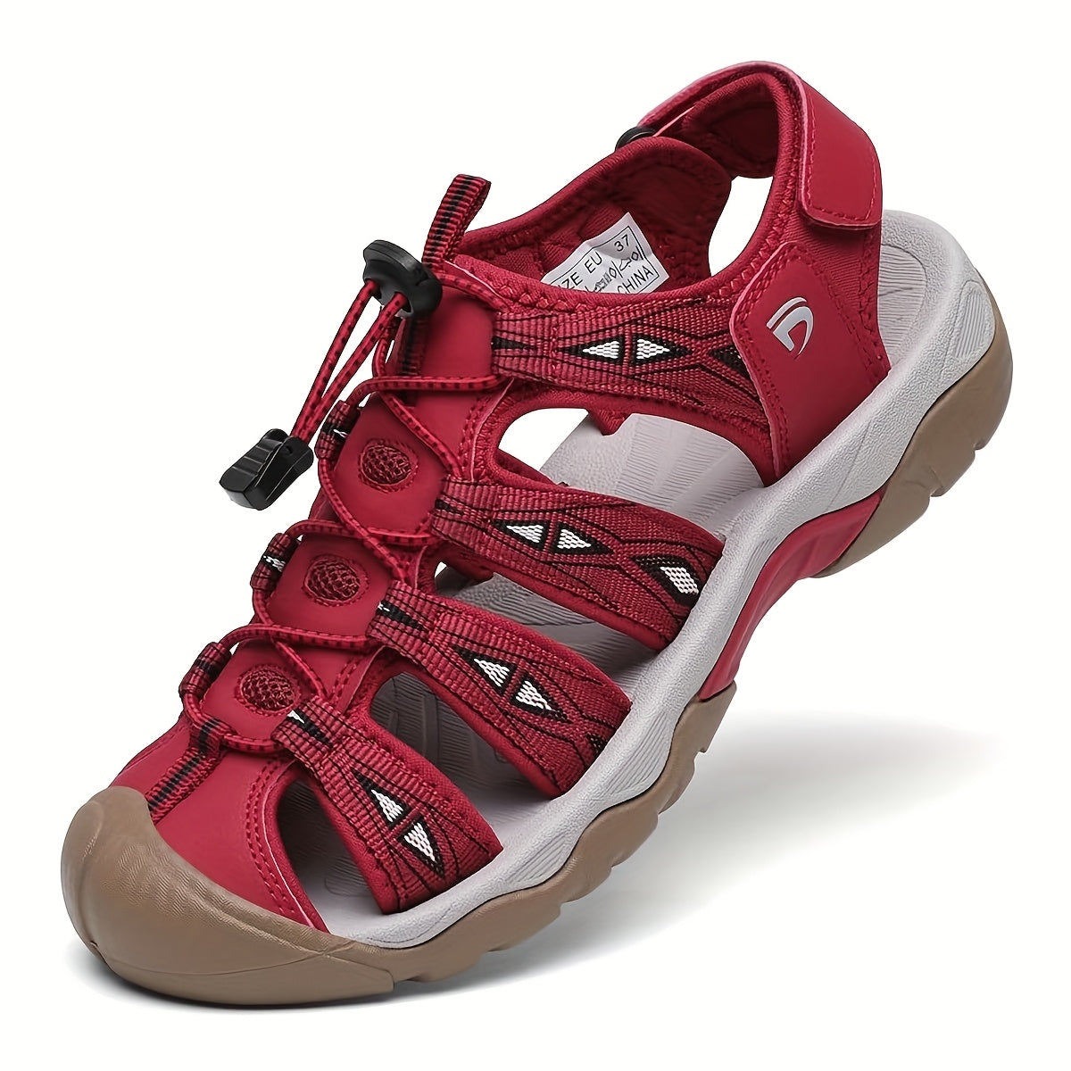Women's Lightweight Sport Hiking Sandals with Adjustable Bungee Closure