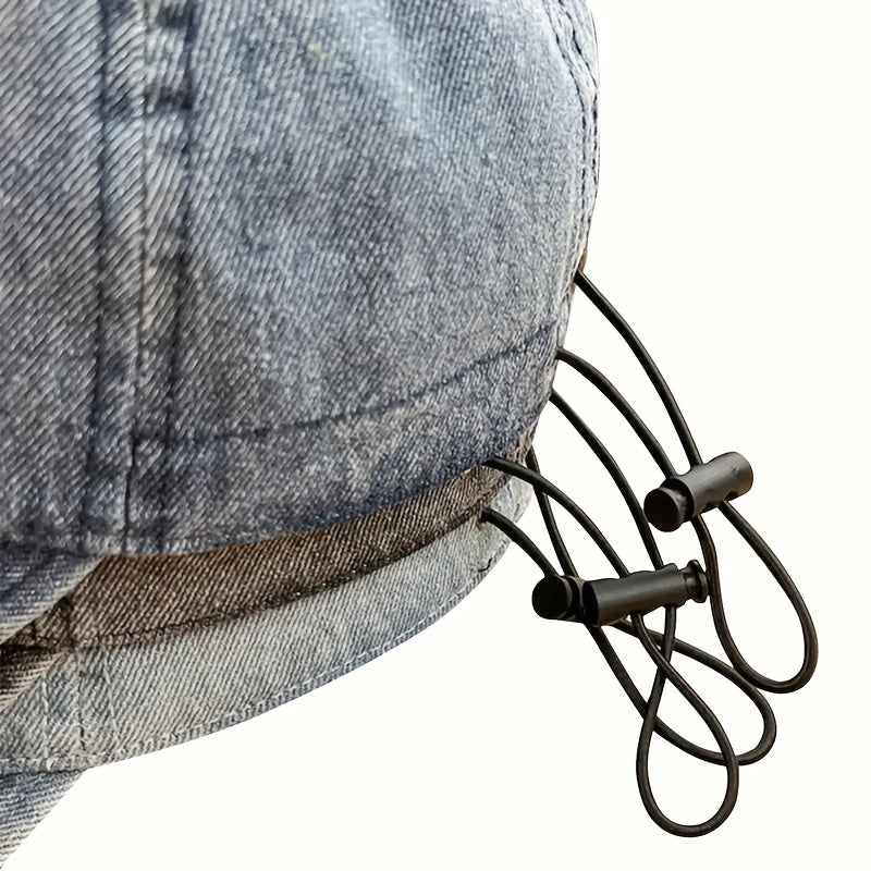 3pcs Rustic Washed Denim Bucket Hat for Sun Protection