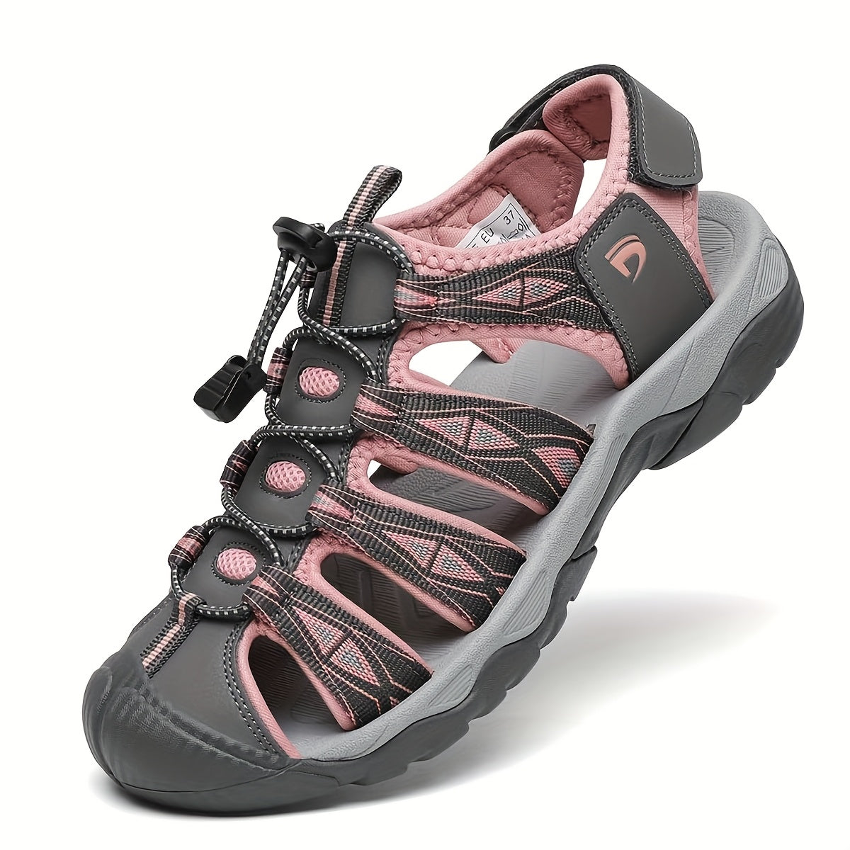 Women's Lightweight Sport Hiking Sandals with Adjustable Bungee Closure
