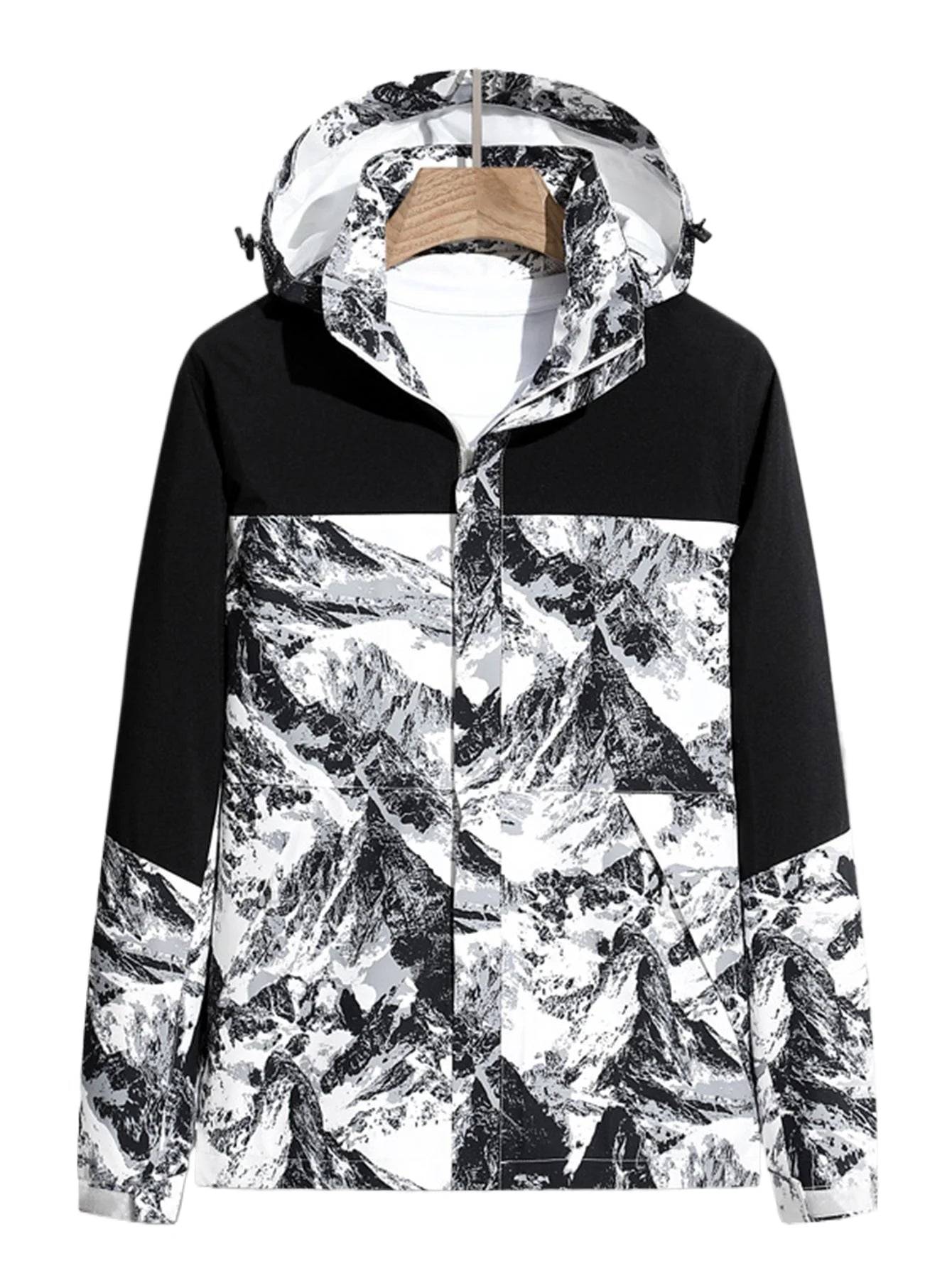 New Men's Hooded Jacket Lightweight Breathable Windproof Waterproof Outdoor Coat