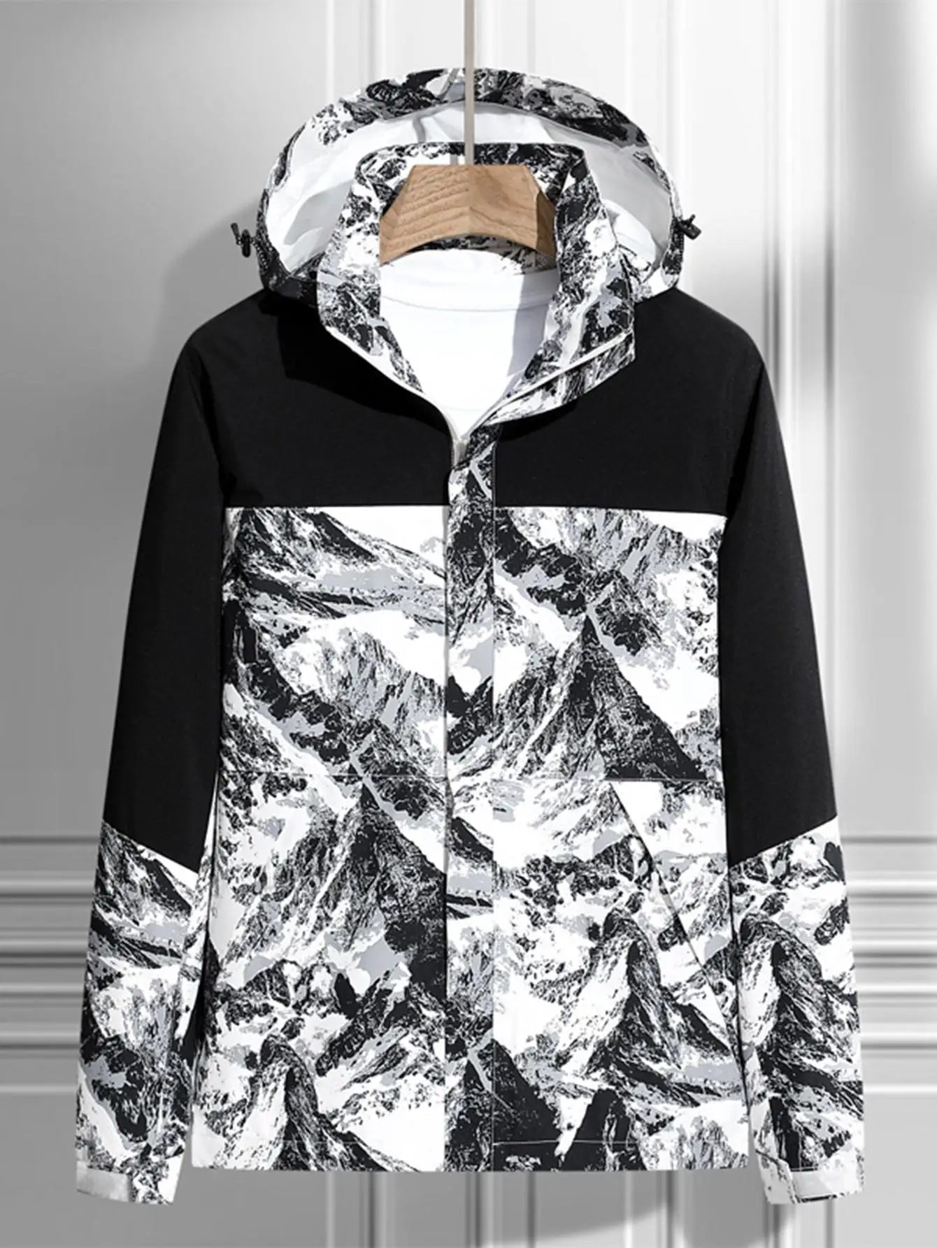 New Men's Hooded Jacket Lightweight Breathable Windproof Waterproof Outdoor Coat