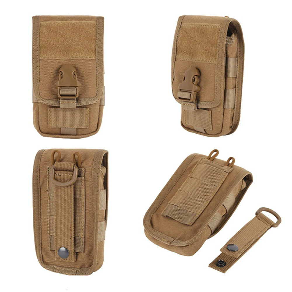 Tactical Double-Layer Phone Pouch Hunting Camouflage Molle Bags