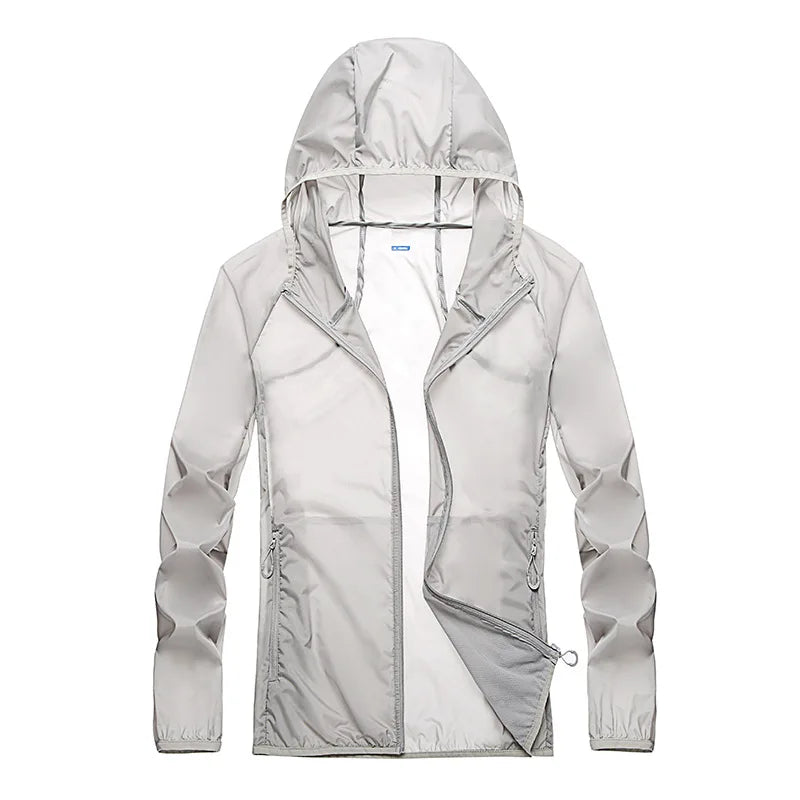 2023 Pocket Quick-Drying Sun Protection Jacket Ultrathin Windbreaker for Cycling Running Camping