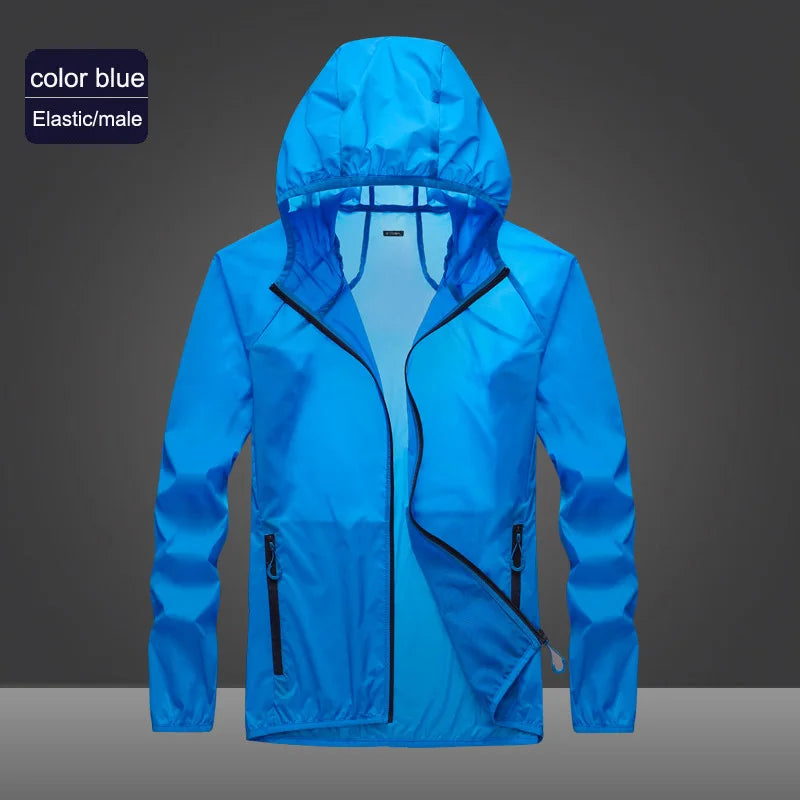 2023 Pocket Quick-Drying Sun Protection Jacket Ultrathin Windbreaker for Cycling Running Camping