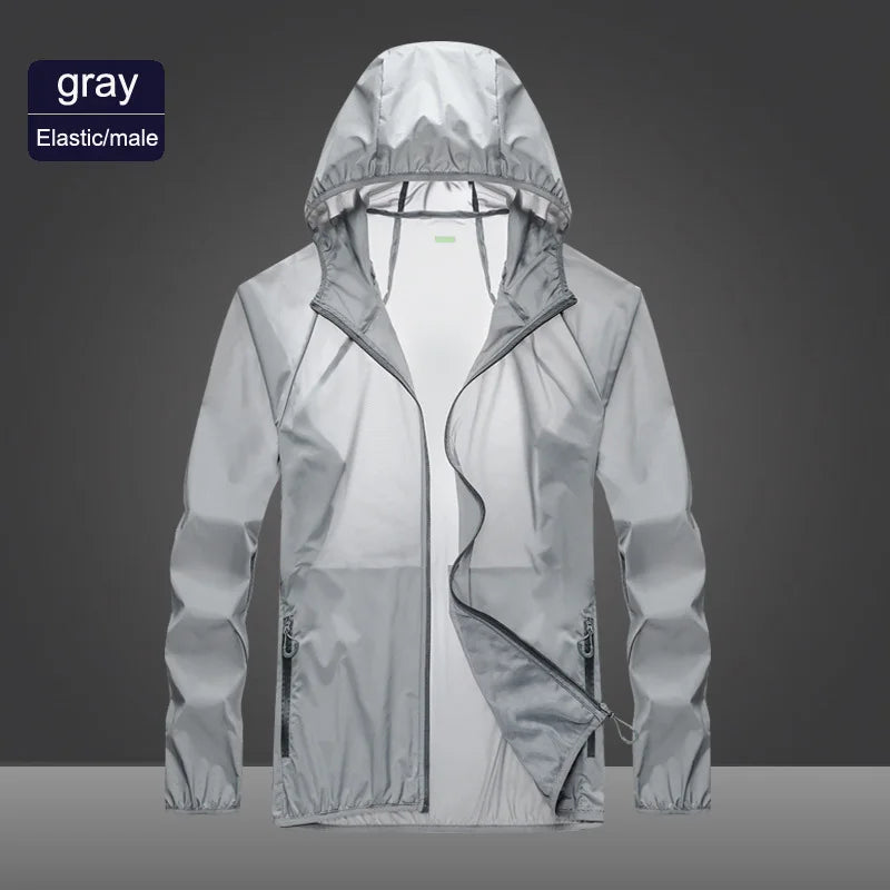 2023 Pocket Quick-Drying Sun Protection Jacket Ultrathin Windbreaker for Cycling Running Camping