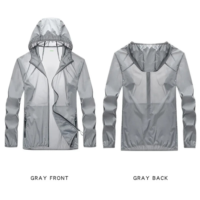 2023 Pocket Quick-Drying Sun Protection Jacket Ultrathin Windbreaker for Cycling Running Camping