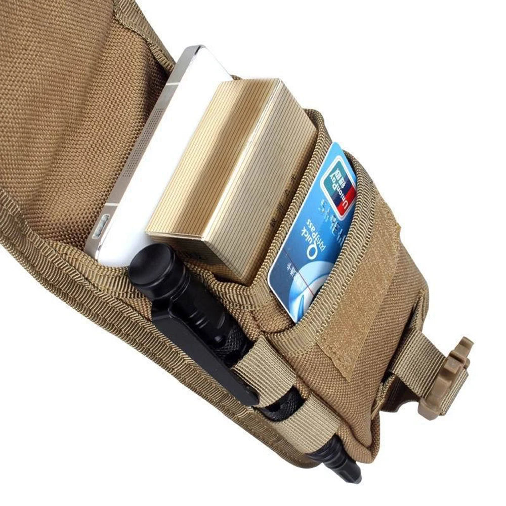 Tactical Double-Layer Phone Pouch Hunting Camouflage Molle Bags