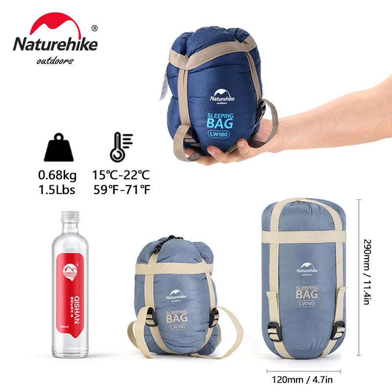 Naturehike LW180 Ultralight Portable Sleeping Bag for Hiking