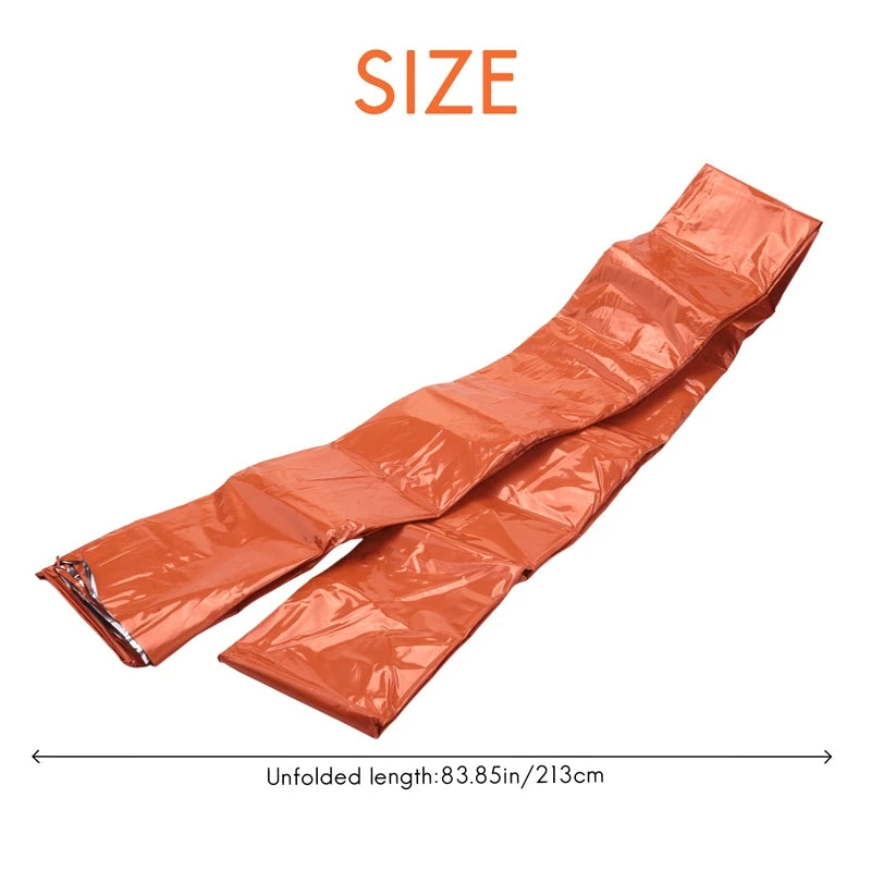 2-Pack Emergency Sleeping Bag Thermal Waterproof Survival Blanket