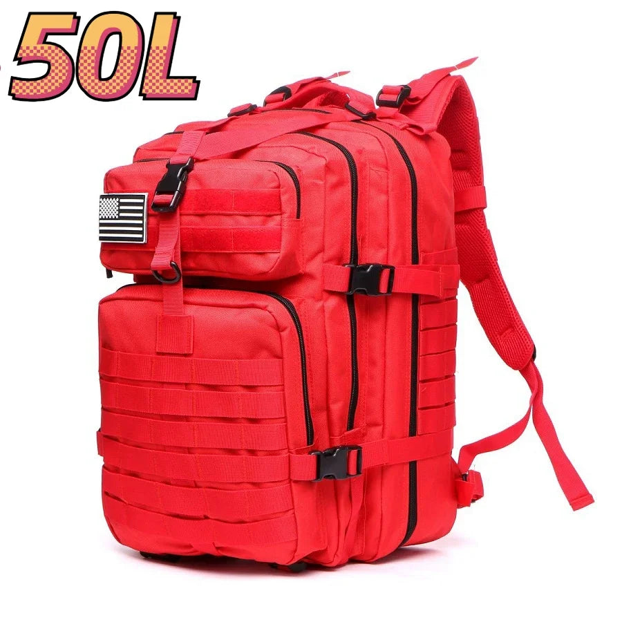30L/50L 1000D Nylon Waterproof Trekking Fishing Backpack
