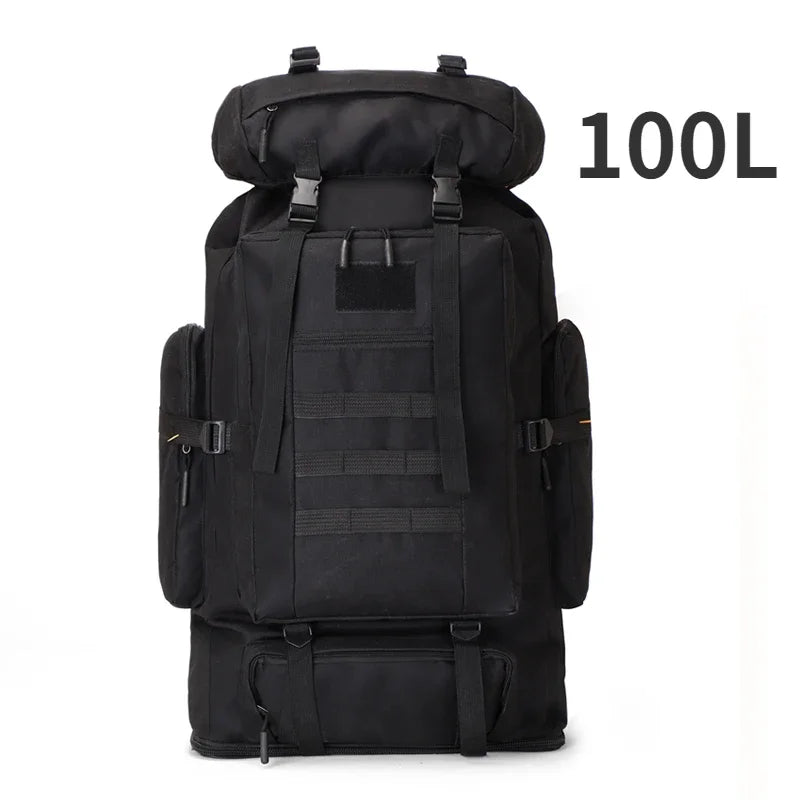 80L/100L Mountaineering Bag Tactical Backpack for Outdoors