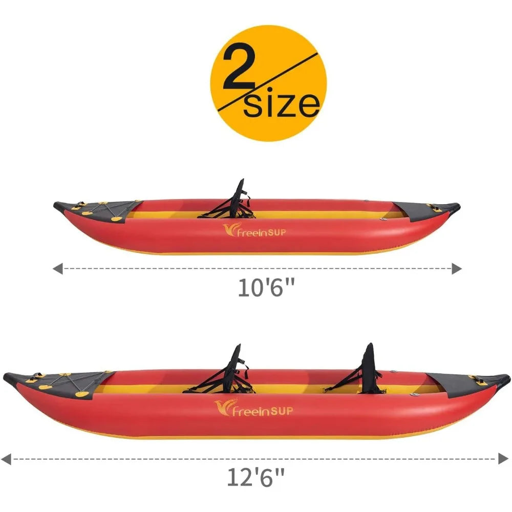 Kayak Emergency Boat 1-2 Person Inflatable Sit-in Set