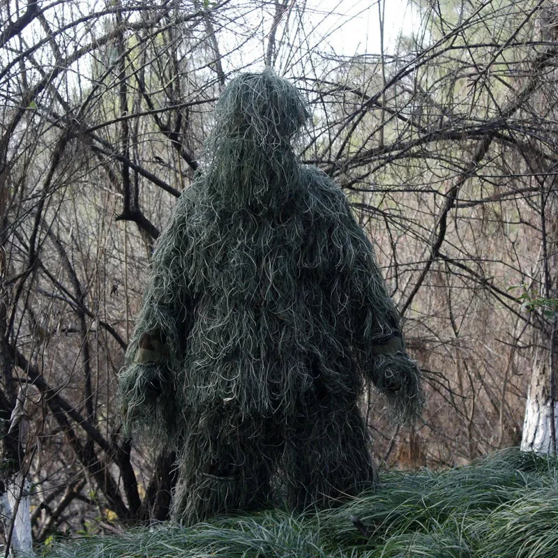 Camouflage Clothing 3D Withered Grass Ghillie Suit 5 PCS