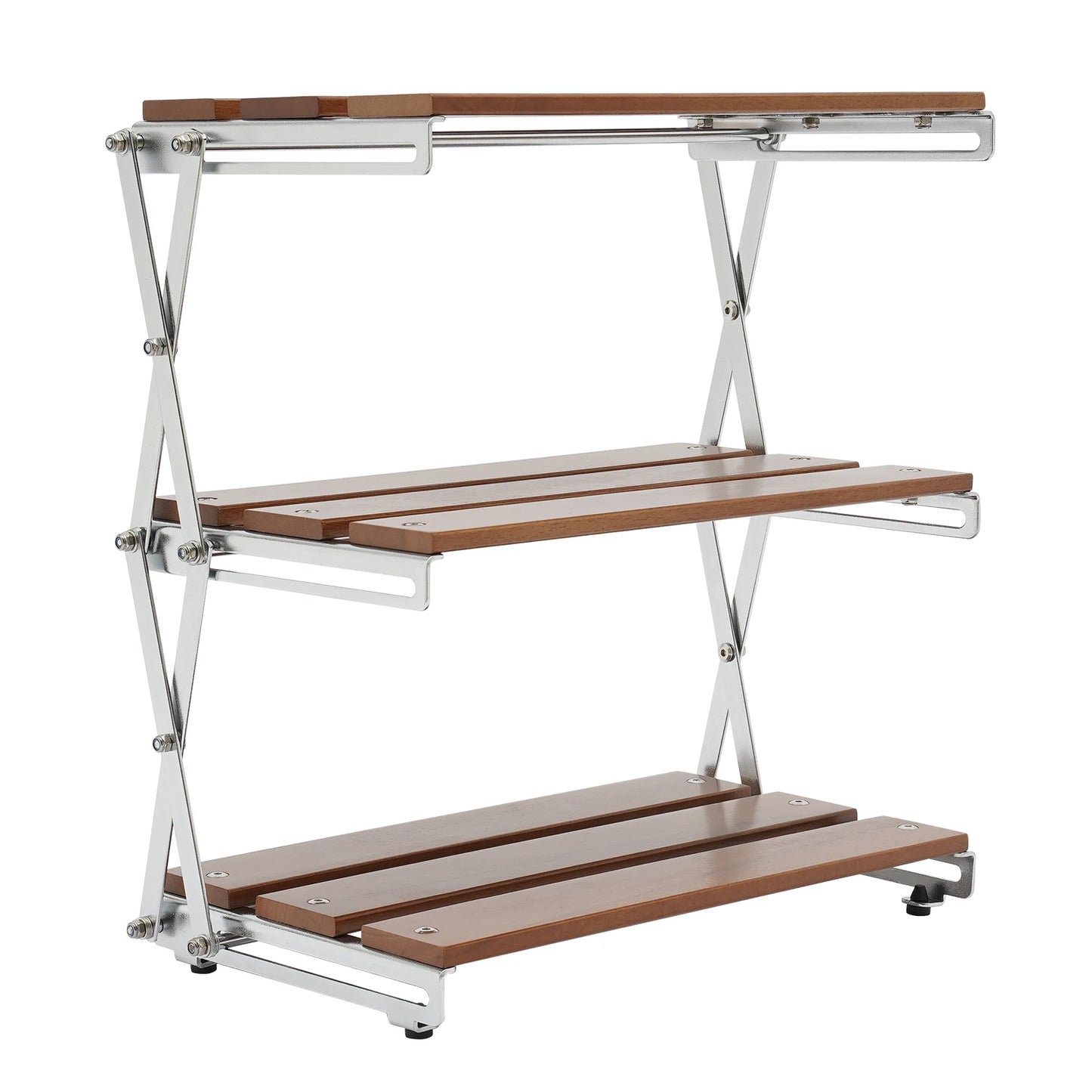 Outdoor Folding Storage Rack Bowl Tableware Storage for Camping