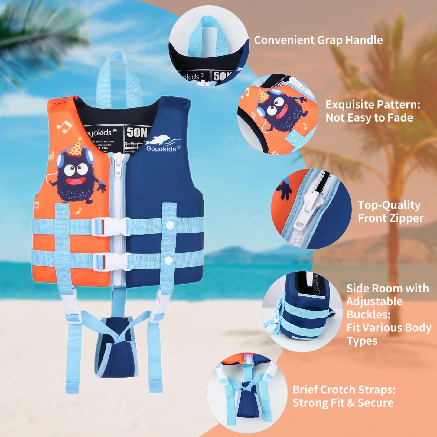 Children Water Sport Life Jacket Baby Swimming Vest Safety