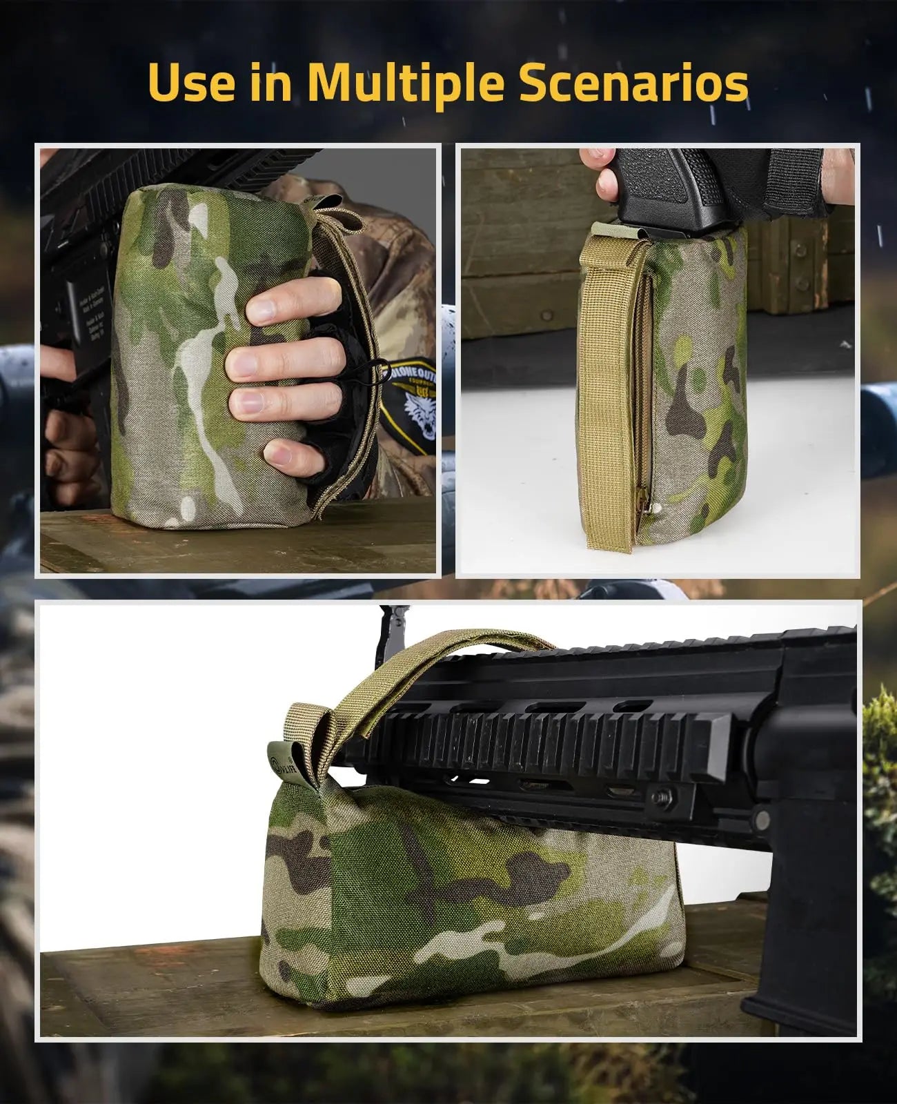 CVLIFE Shooting Bags Rifles Pre-Filled Bench Rest Support