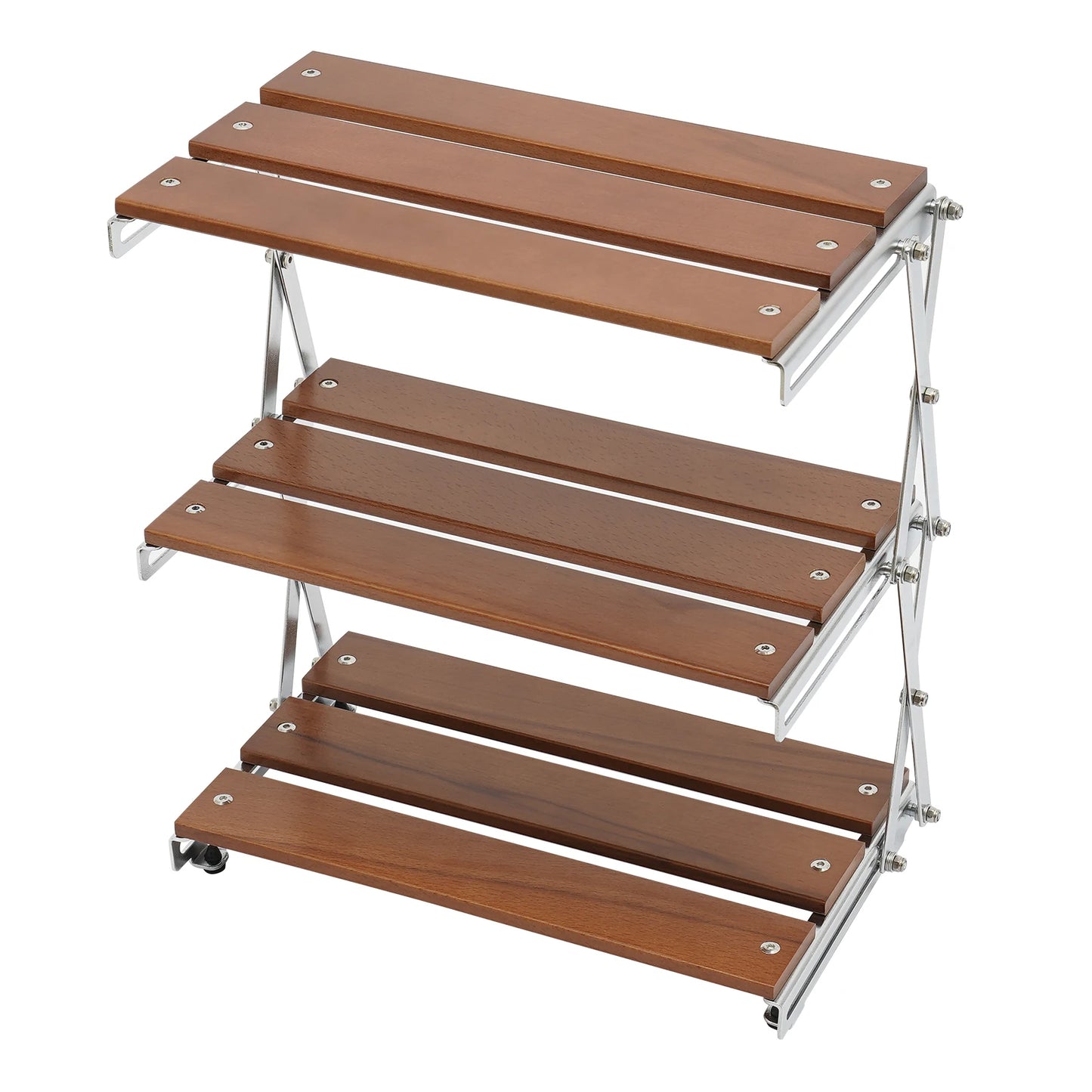 Outdoor Folding Storage Rack Bowl Tableware Storage for Camping