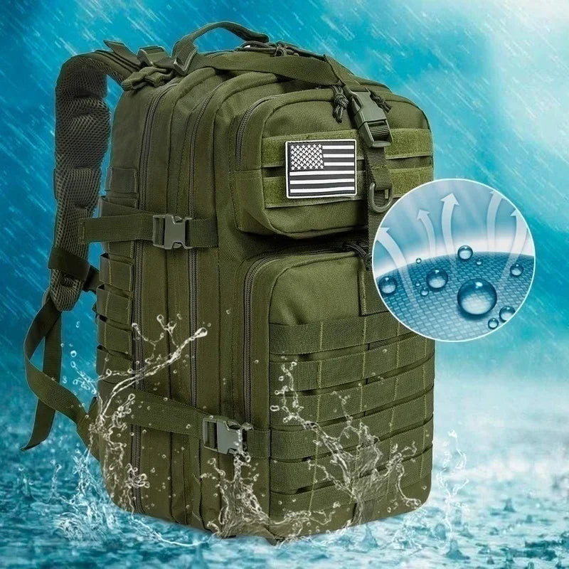 30L/50L 1000D Nylon Waterproof Trekking Fishing Backpack