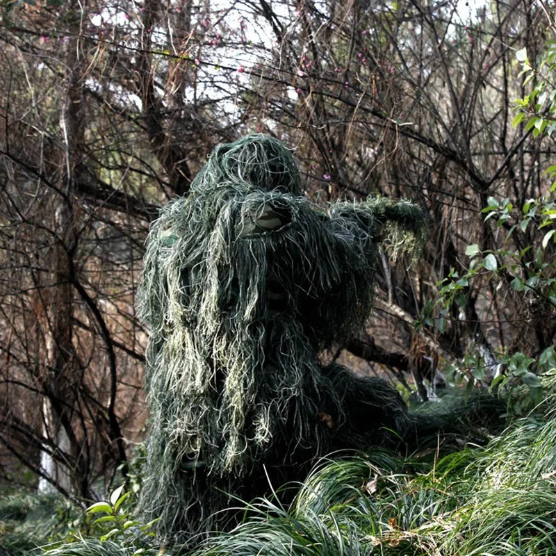 Camouflage Clothing 3D Withered Grass Ghillie Suit 5 PCS