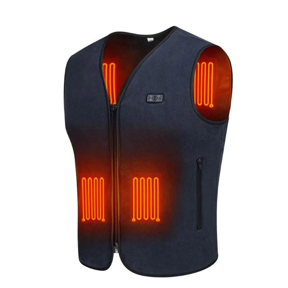 Winter USB Heated Vest 3-Speed Adjustable Temperature Jacket