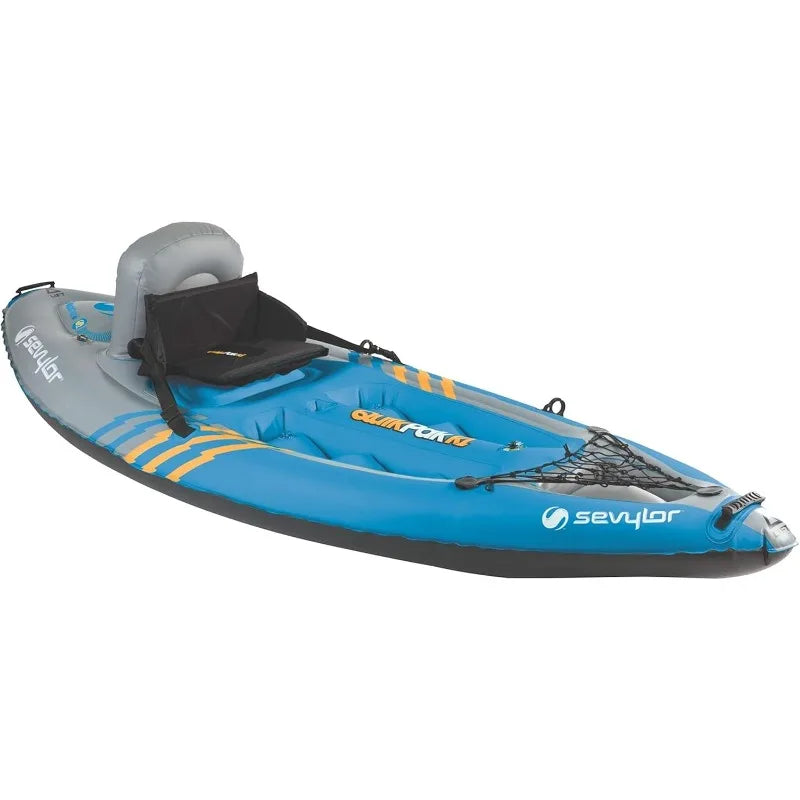 Sevylor QuickPak K1 1-Person Inflatable Kayak Folds Into Backpack