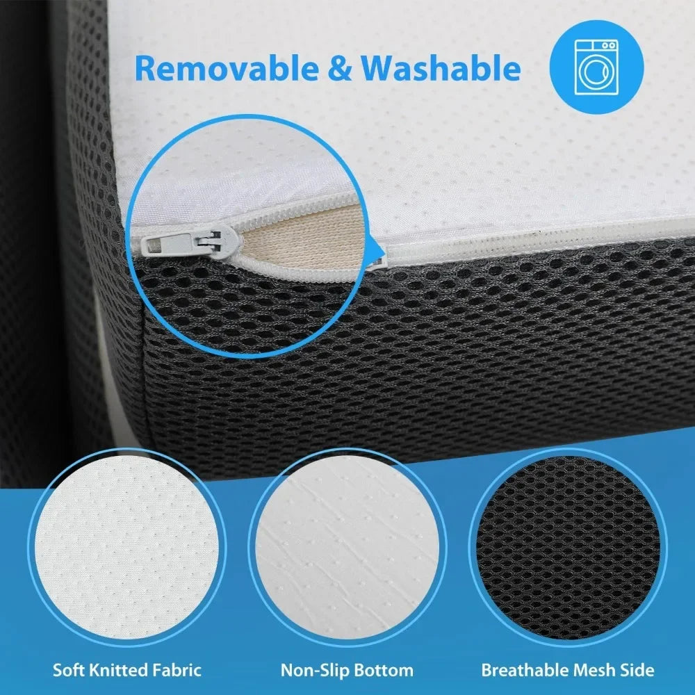 3 Inch Memory Foam Tri Folding Mattress for Camping Topper