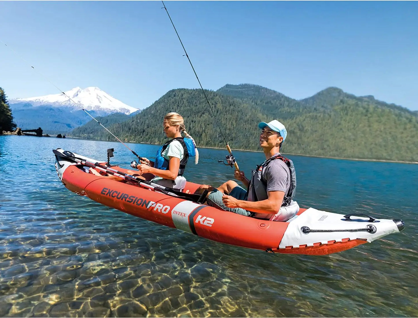 Excursion Pro Inflatable Kayak Series with Deluxe Paddles