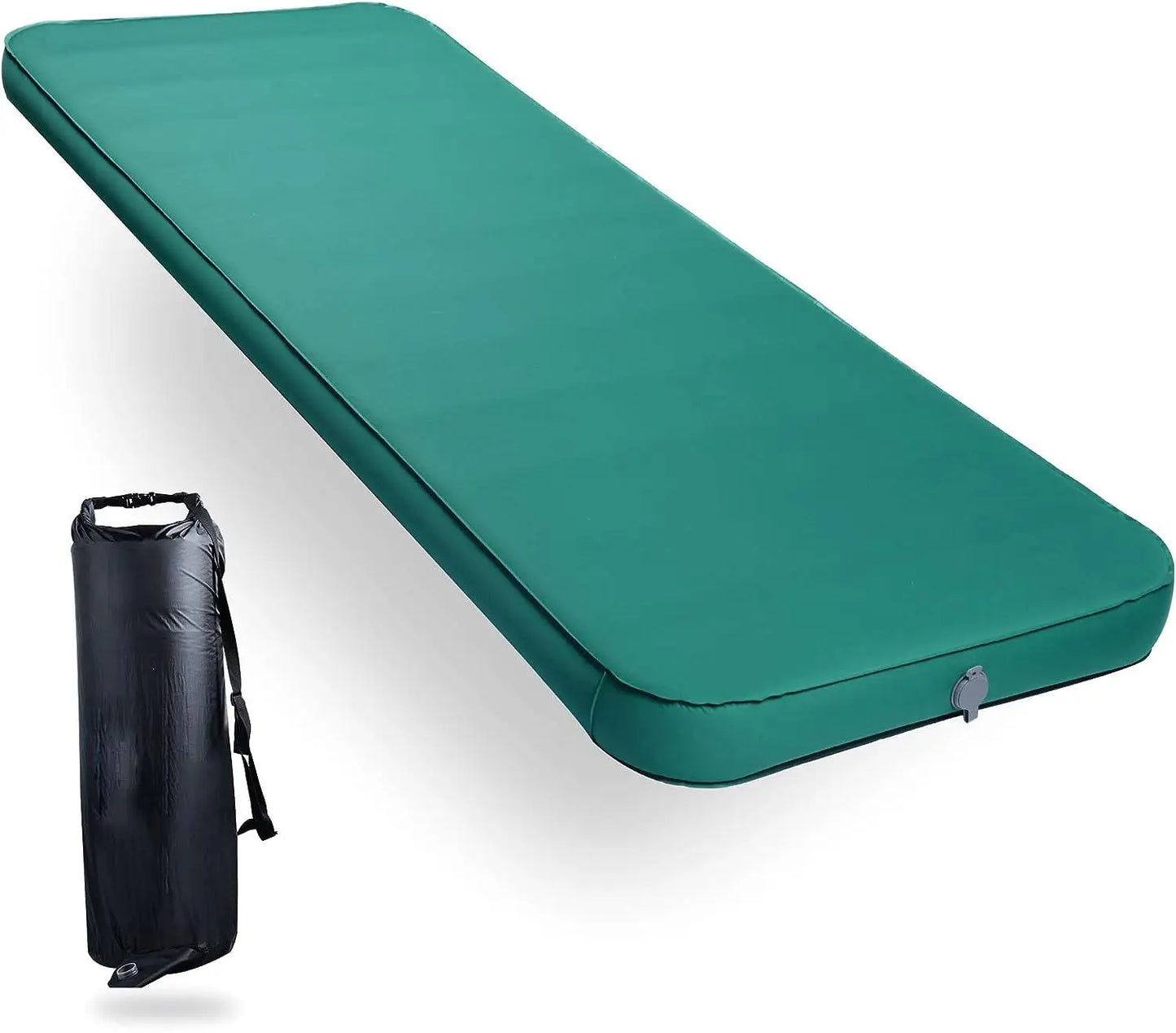 4-Inch Self-Inflating Camping Sleeping Pad 80x30 Memory Foam