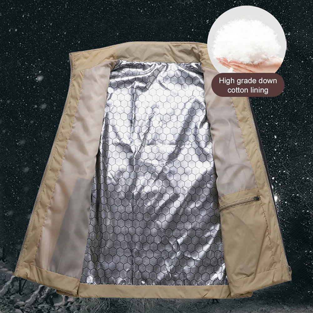 Women Autumn Winter Smart Heating Cotton Vest 21 Area Heated Vest Women Outdoor Flexible Thermal Winter Warm Jacket