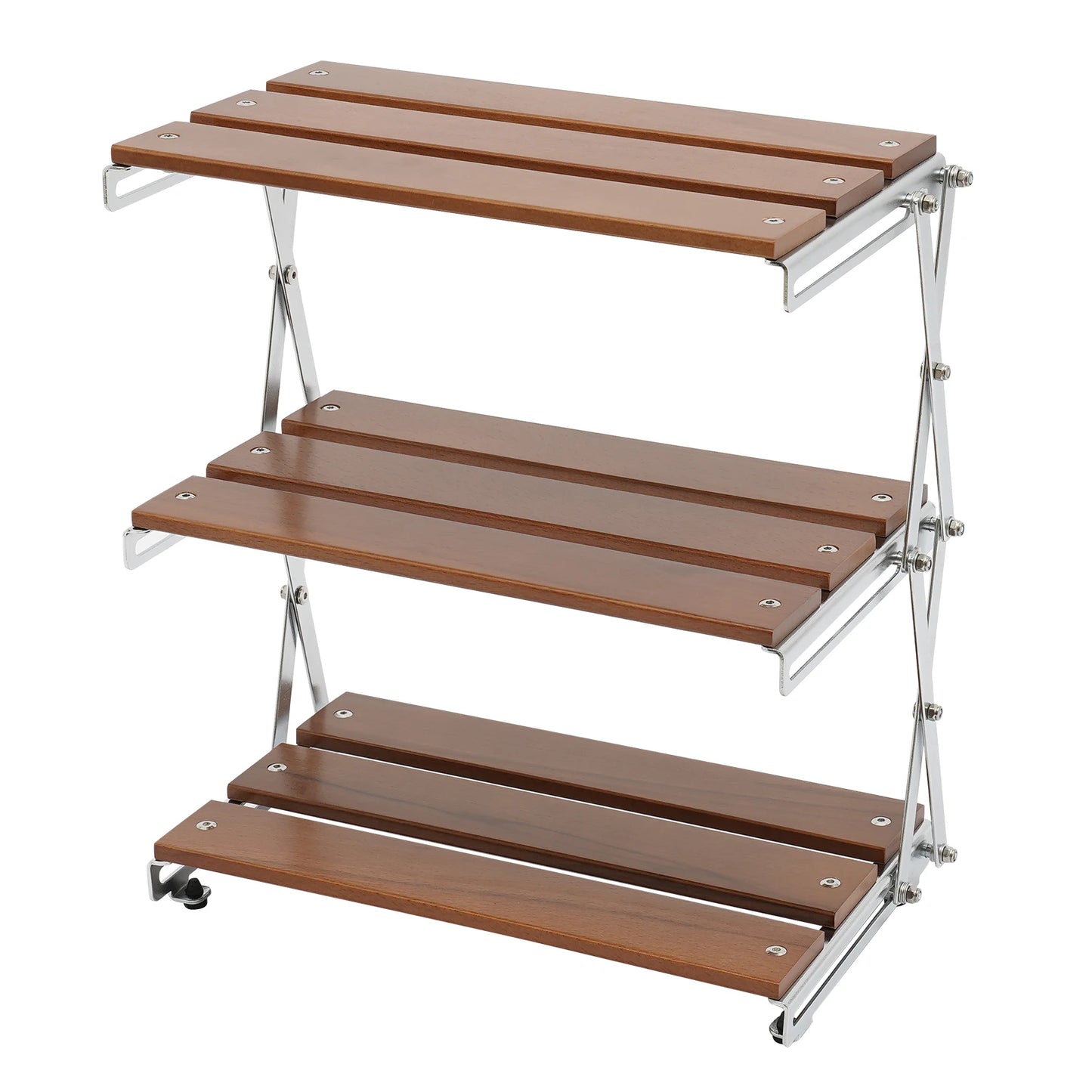 Outdoor Folding Storage Rack Bowl Tableware Storage for Camping