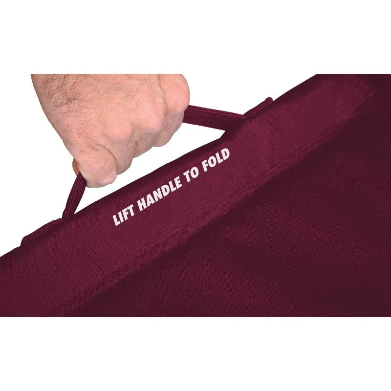 Freestyle Rocker Foldable Rocking Camp Chair Maroon for Outdoor Comfort