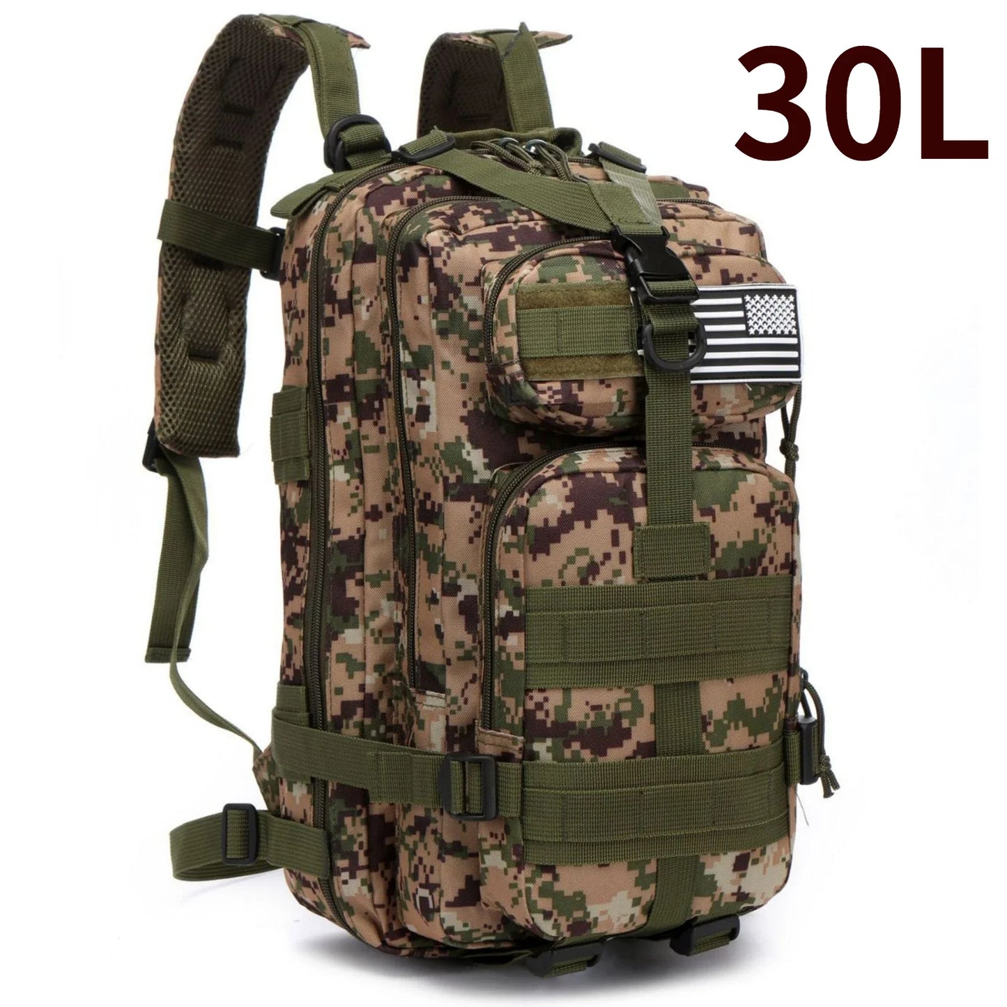 30L/50L 1000D Nylon Waterproof Trekking Fishing Backpack