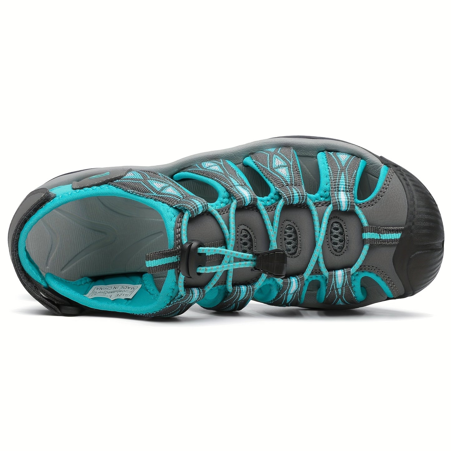 Women's Lightweight Sport Hiking Sandals with Adjustable Bungee Closure