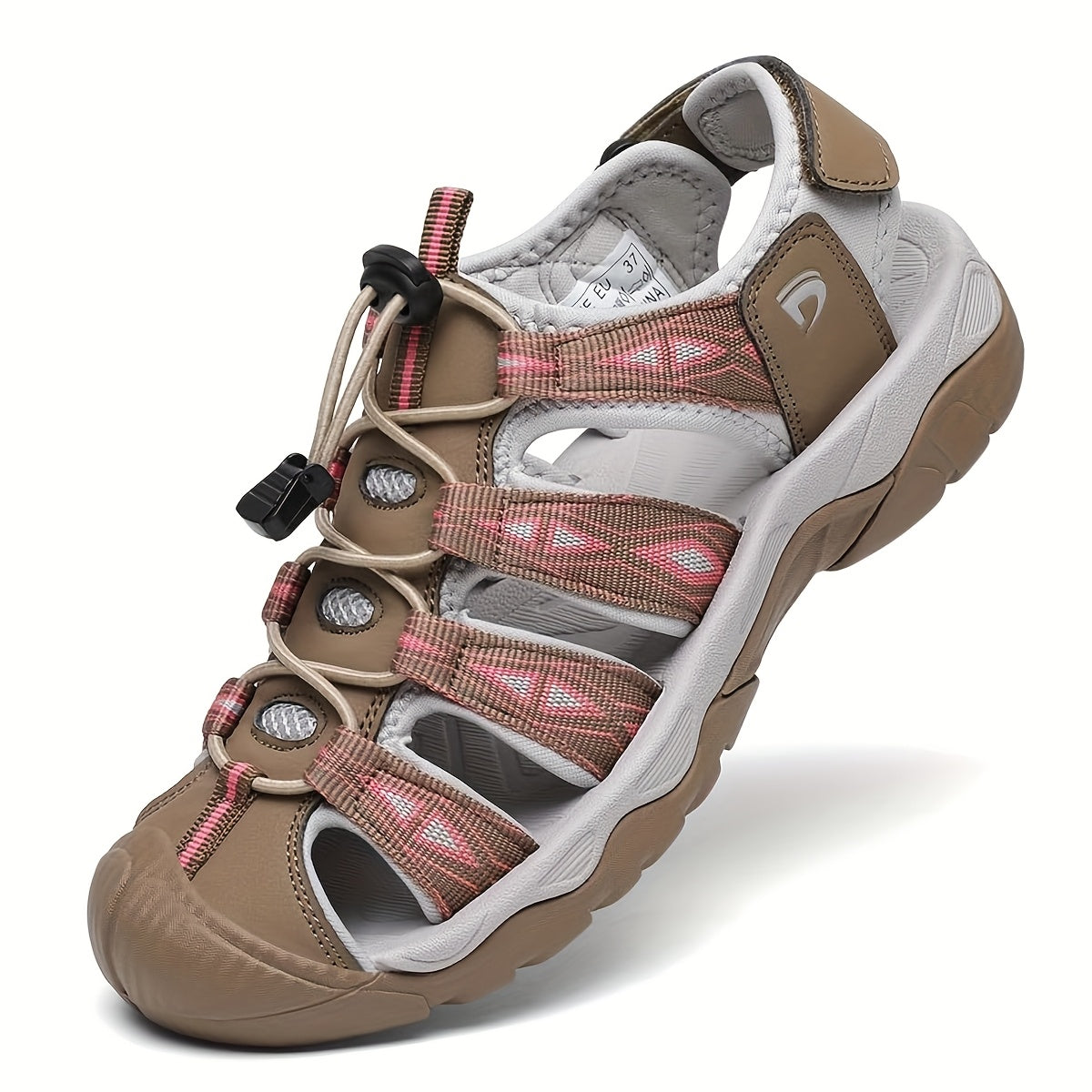 Women's Lightweight Sport Hiking Sandals with Adjustable Bungee Closure