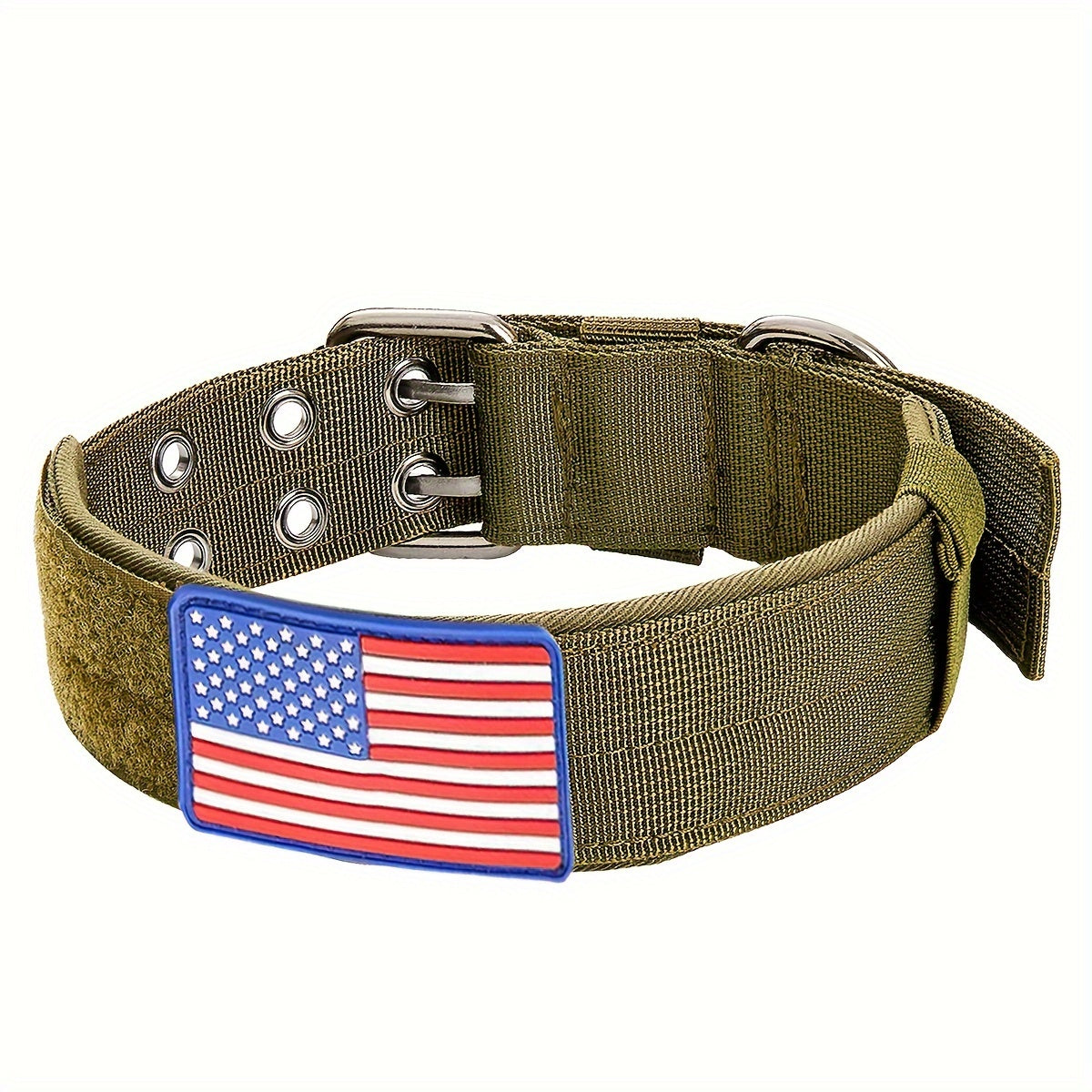Tactical Dog Collar With Sturdy Metal Buckle Handle