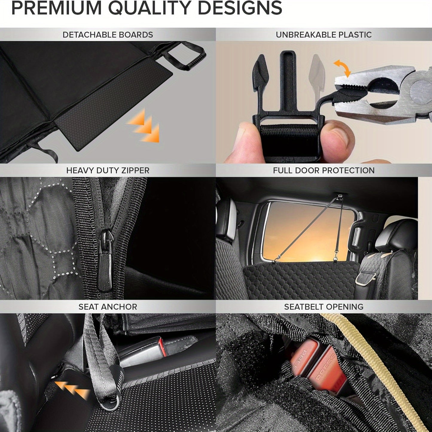 Heavy Duty Waterproof SHARLOVY Dog Car Seat Cover XL