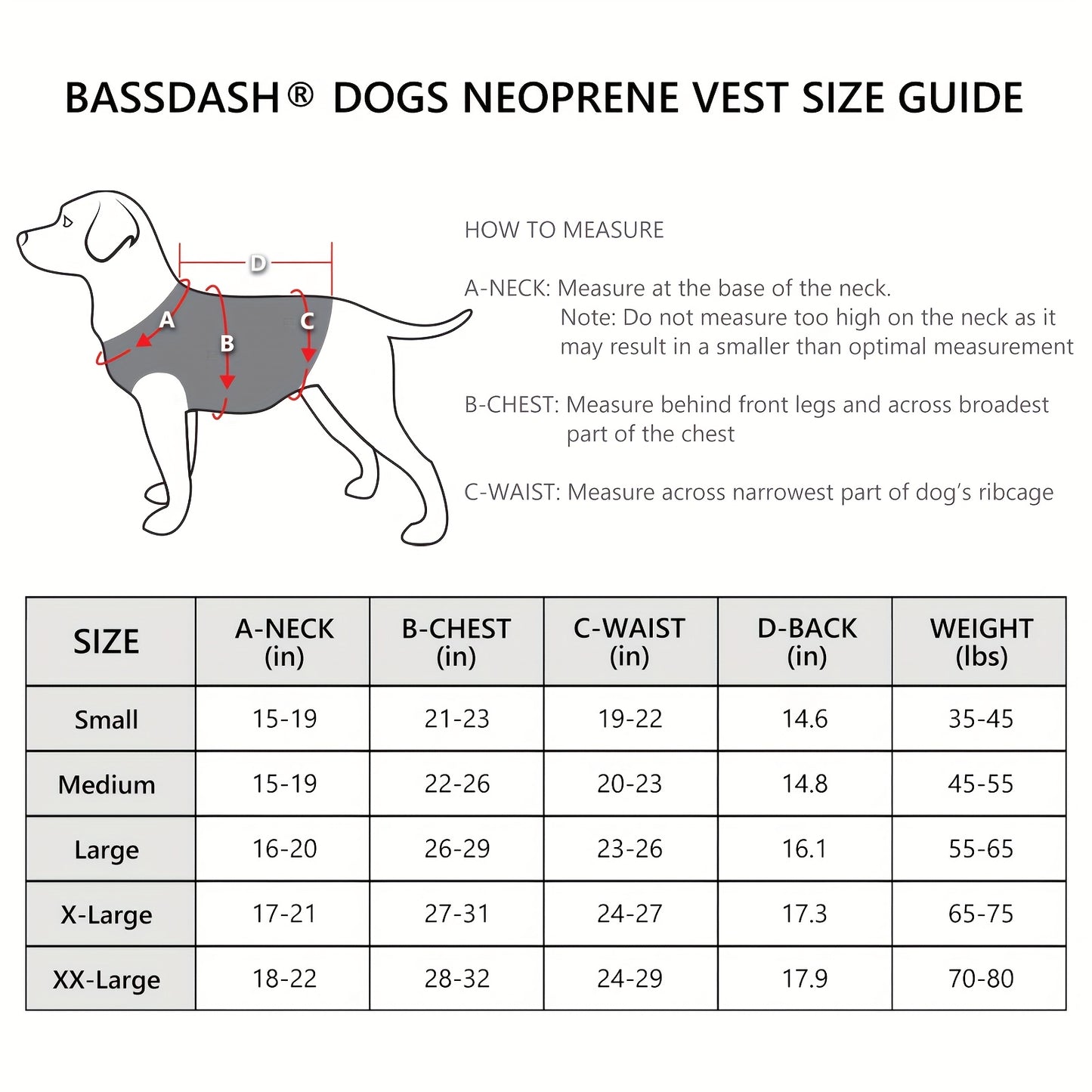 Waterproof Hunting Vest BASSDASH Dog Camo Neoprene Vest
