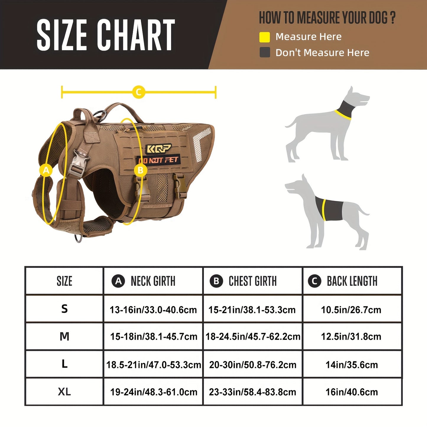 No Pull Dog Harness - Tactical Dog Harness for Training