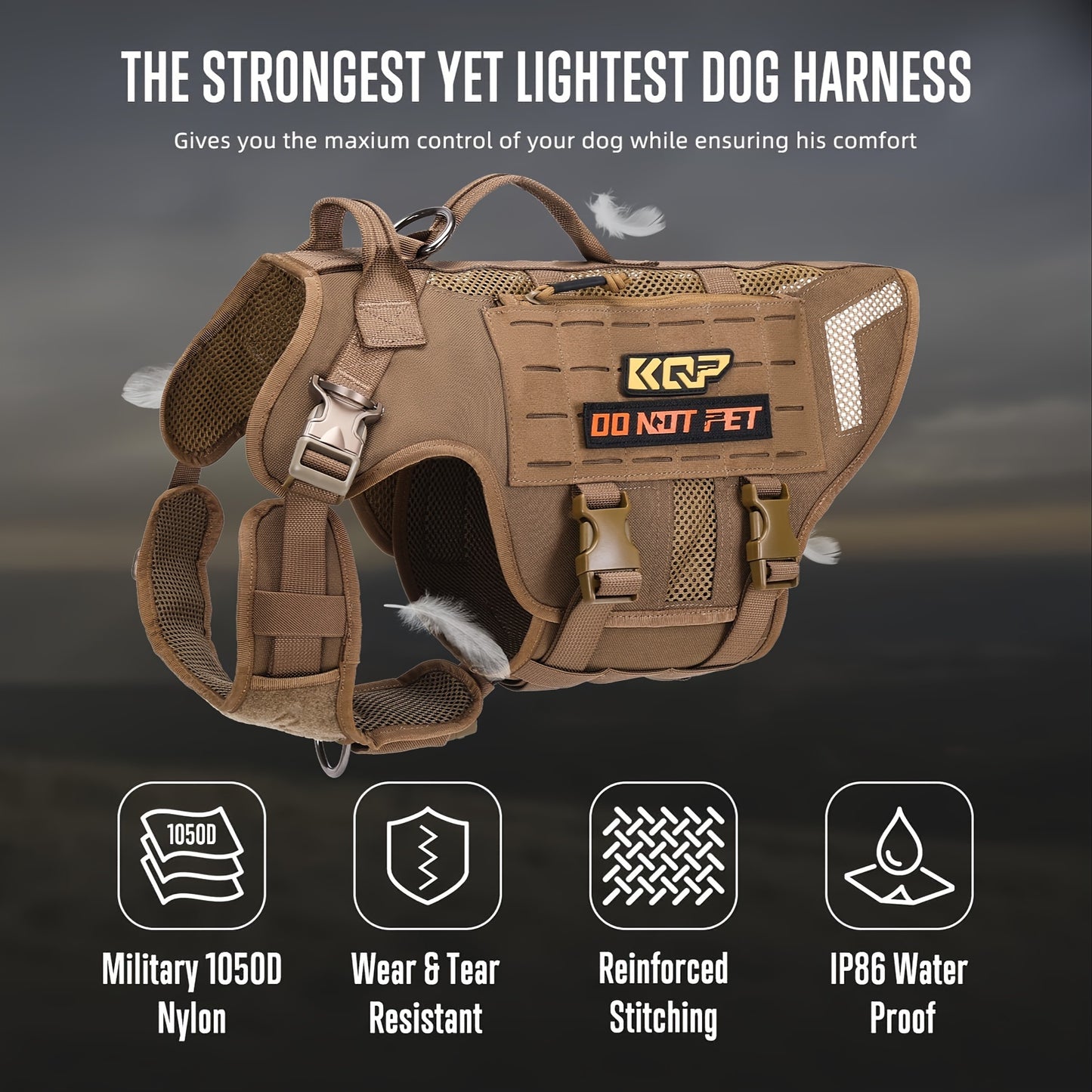 No Pull Dog Harness - Tactical Dog Harness for Training