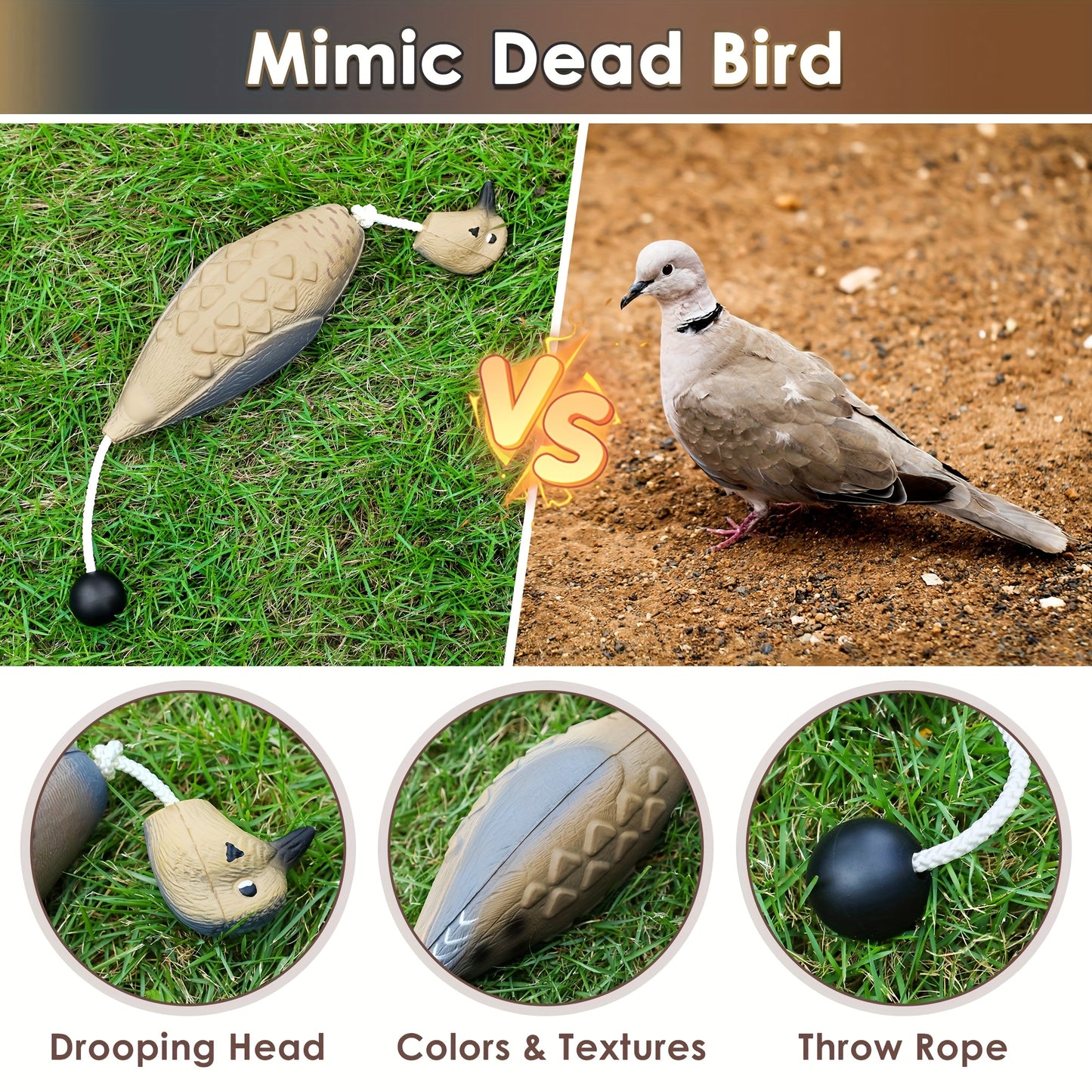 2pcs Hunting Dog Training Bumpers with Realistic Patterns