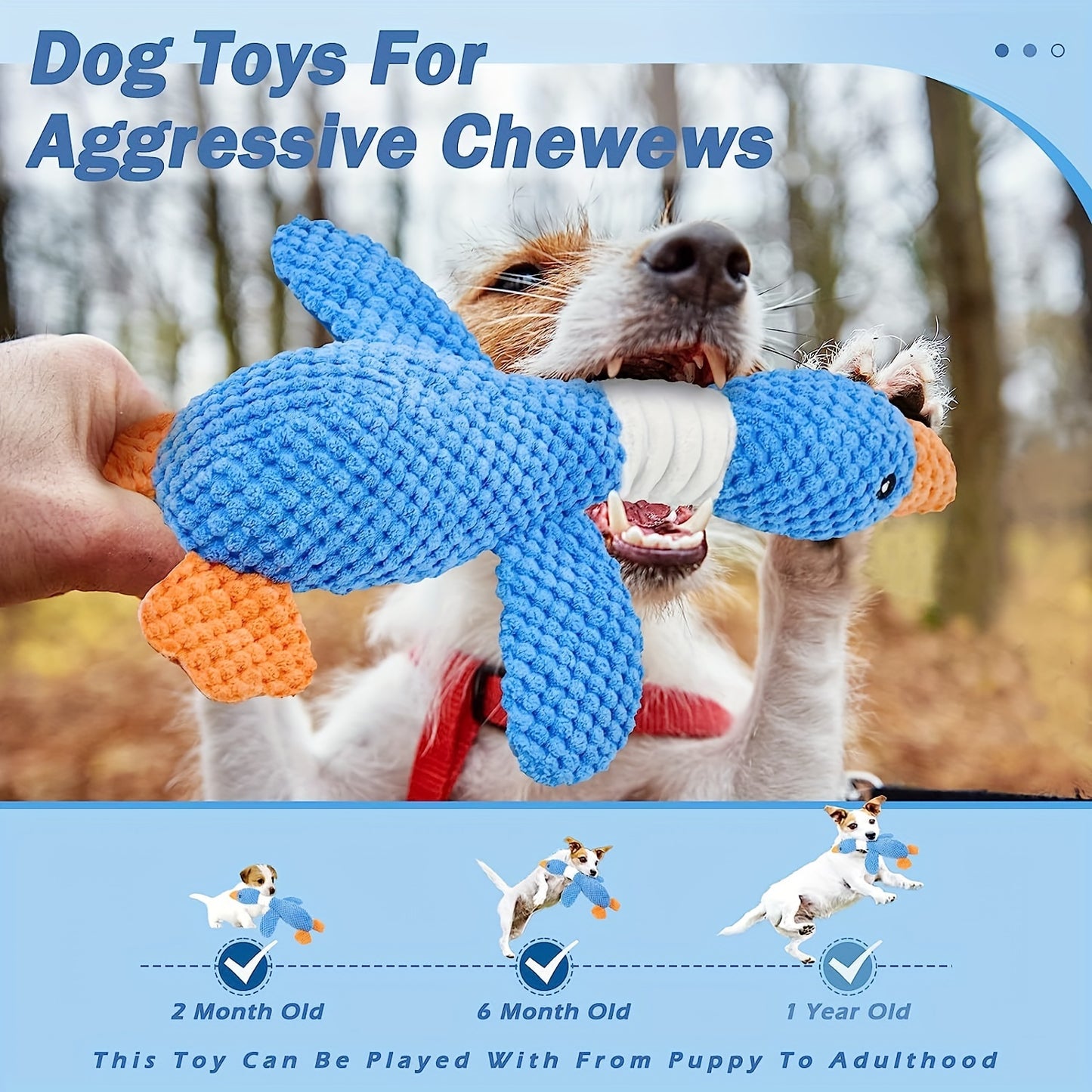 Vitscan Upgraded Goose Dog Toys For Aggressive Chewers