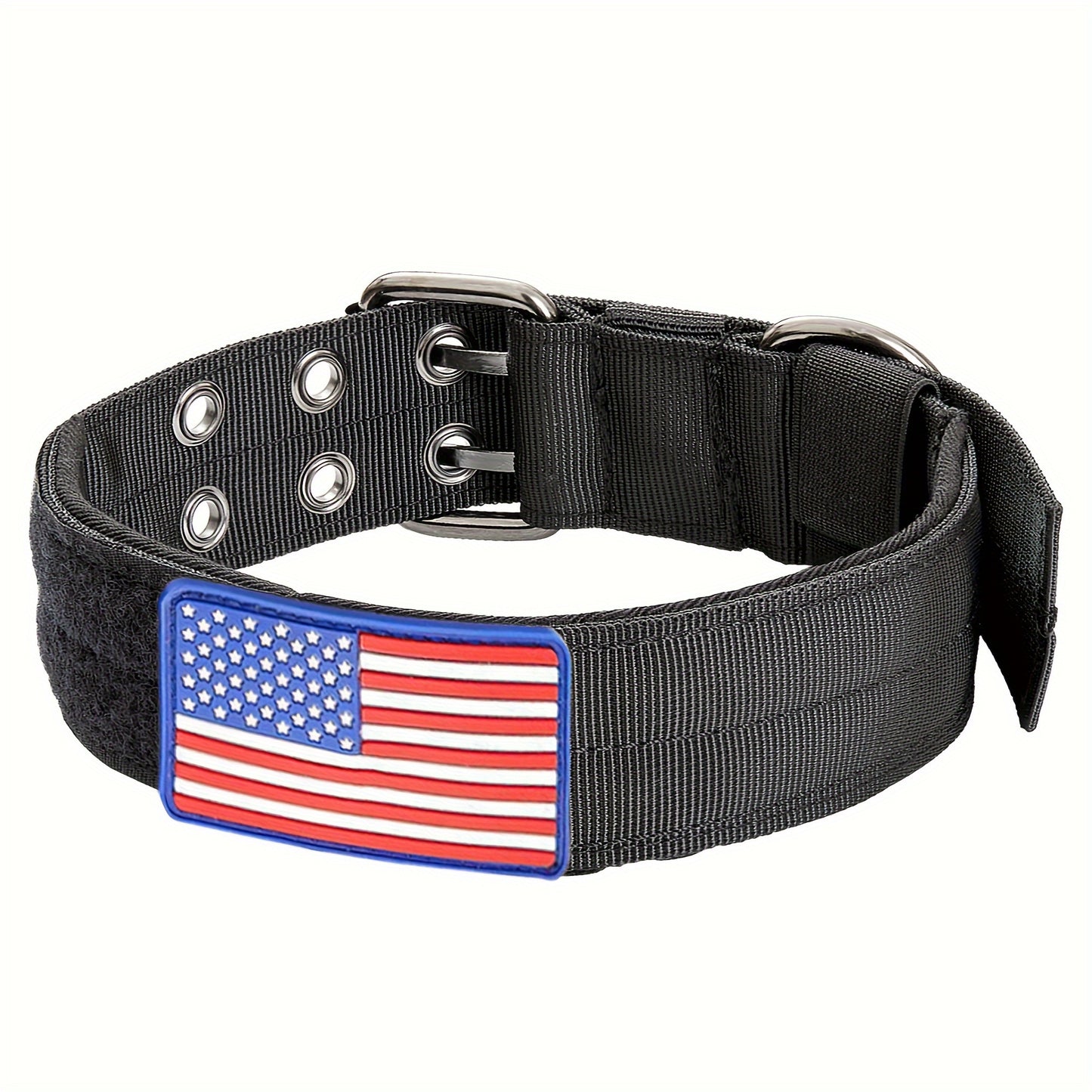 Tactical Dog Collar With Sturdy Metal Buckle Handle