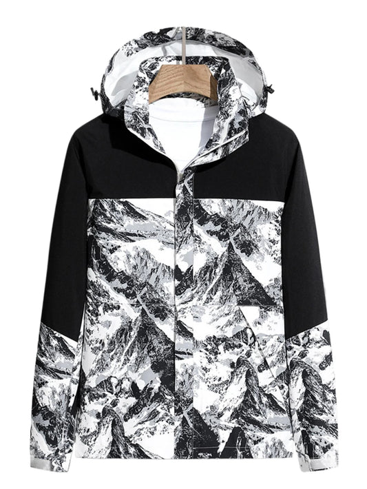 New Men's Hooded Jacket Lightweight Breathable Windproof Waterproof Outdoor Coat
