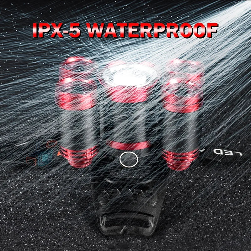 Super Bright LED Headlamp Rechargeable USB IPX5 Water Resistant