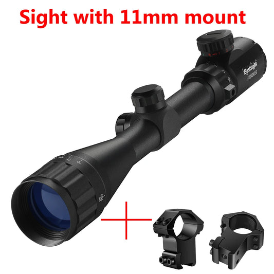 4-16X40 AOEG Rifle Scopes Red and Green Illuminated Sight