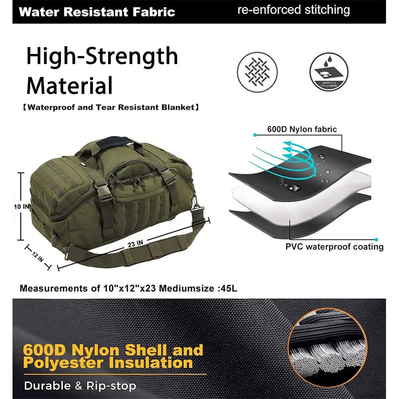 Outdoor Travel Bag Multifunctional Camouflage Sports Handbag
