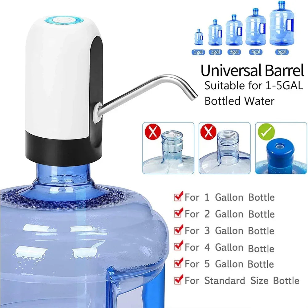 Water Thermos Kitchen Garrafon USB Electric Pump Tools