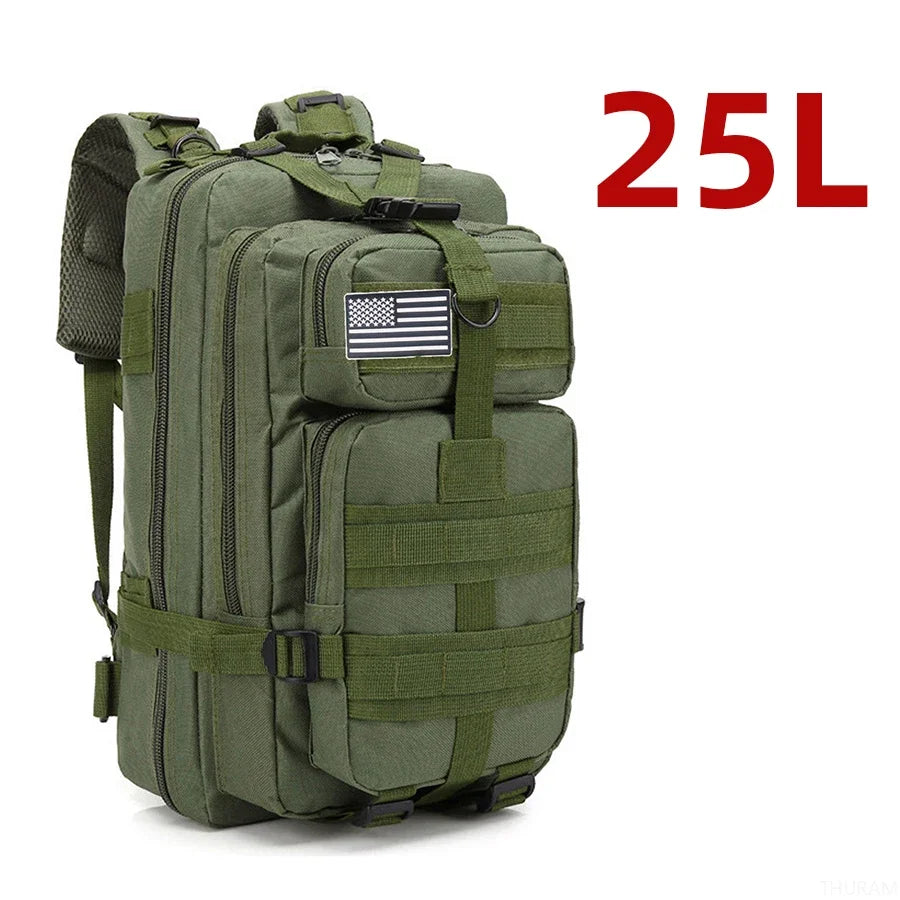 25L/50L Sturdy Nylon Waterproof Tactical Sports Bag Backpack
