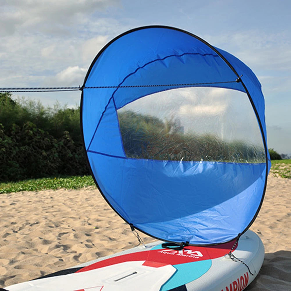 PVC Foldable Kayak Boat Wind Sail Replacement Summer Surfing