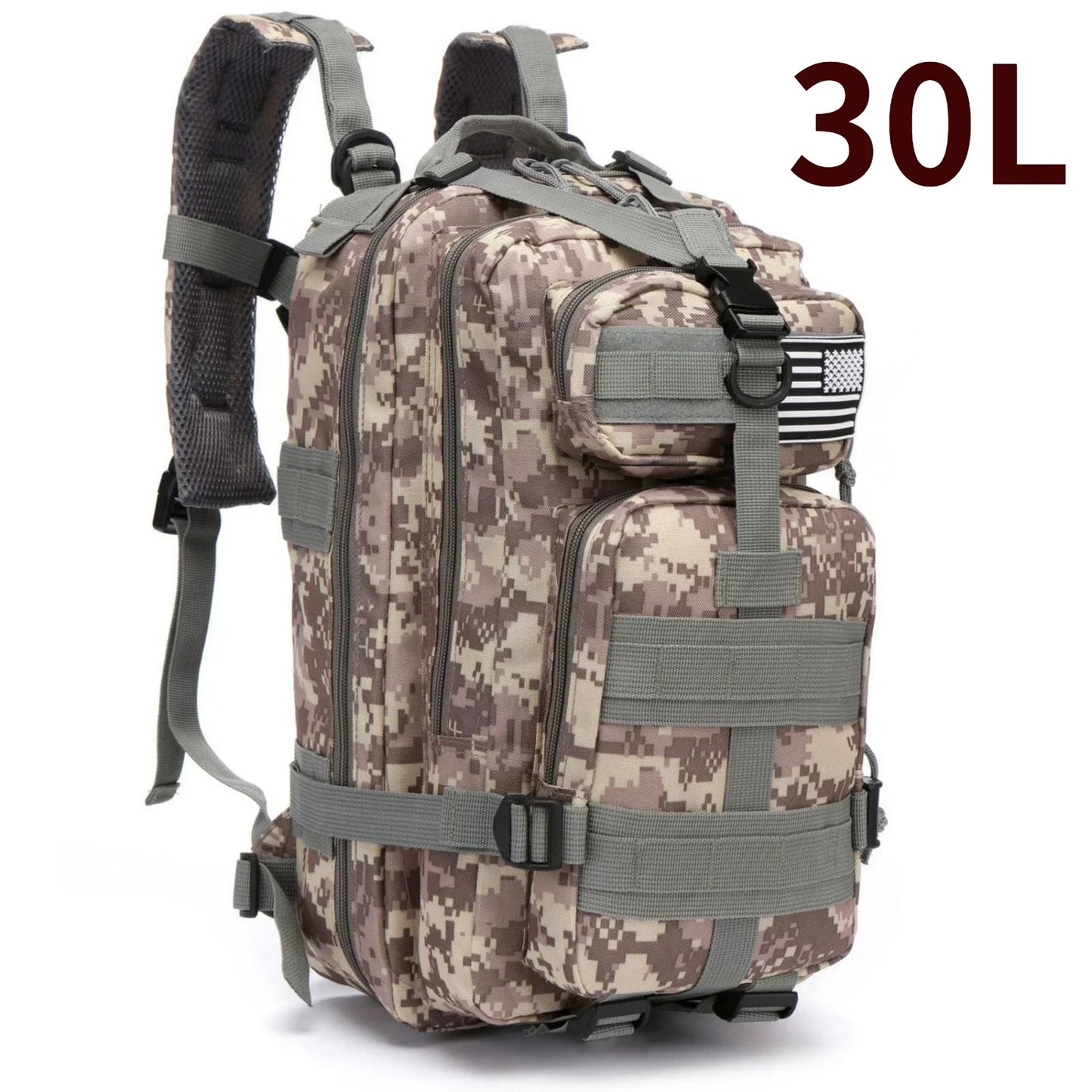 30L/50L 1000D Nylon Waterproof Trekking Fishing Backpack